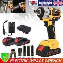 Load image into Gallery viewer, 2 Battery 1000Nm 1/2" Cordless Electric Impact Wrench Drill Gun Ratchet Driver，Charger and Kit Bag