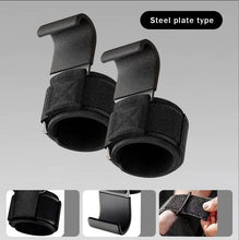 Load image into Gallery viewer, Weight Lifting Hook Grips With Wrist Wraps Hand-Bar Wrist Strap Gym Fitness Hook Weight Strap Pull-Ups Power Lifting Gloves
