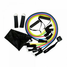 Load image into Gallery viewer, 11PCS Fitness Bodybuilding Elastic Bands Pull Rope Workout Bands Resistance Bands Latex Tubes Pedal Excerciser Crossfit Fit