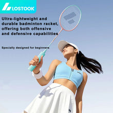 Load image into Gallery viewer, LOSTOOK Badminton Racket with 3 Nylon Shuttlecocks/1 Carry Bag Original By Beginners Badminton Set Sports Fitness equipment