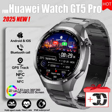 Load image into Gallery viewer, 2026 Watch 5 Pro GPS Track Compass Smart Watch Men 360*360 AMOLED Screen NFC BT Call Waterproof Health Monitor Man Smartwatches