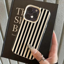 Load image into Gallery viewer, Colorful Striped Minimalist INS Couple Phone Case For iPhone 17 16 11 13 12 14 15 Pro Max XS X XR 7 8 Plus 16E 16 17 Pro Cover