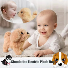 Load image into Gallery viewer, Realistic Plush Robot Dog Toy - Walking, Talking, Interactive Pet for Kids - Gift Idea