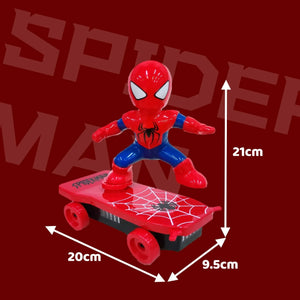 Spiderman Flip Skateboard! Lights, Sounds, Stunts