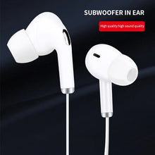 Load image into Gallery viewer, White Wired Headset with Microphone In-Ear Game Mobile Computer Recording 3.5mm