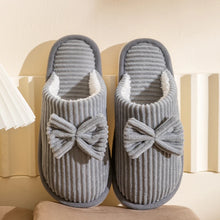 Load image into Gallery viewer, Fashion Women's Bow Slippers Fall/Winter Indoor Bedroom Floor Lightweight and Comfortable&amp;Soft Warm Slippers for Home