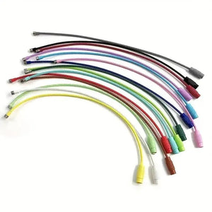 10pcs Colorful Stainless Steel Wire Luggage Tag Clips for Travel & Everyday Use