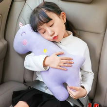 Load image into Gallery viewer, Kids Car Seat Safety Belt Pillow - Comfortable Animal Pattern Cushion for Travel