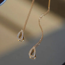 Load image into Gallery viewer, Exquisite Drop Ear Line Long Hanging Earrings For Women Zircon Crystal Bee Butterfly Flower Piercing Earing Accessories Jewelry
