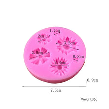 Load image into Gallery viewer, 3D Flower Silicone Mold! Fondant, Cake, Candy, Chocolate