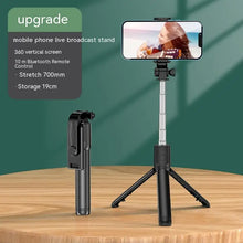 Load image into Gallery viewer, All In One Expandable Portable IPhone Tripod Selfie Stick Selfie Stick With Remote With Detachable BT Wireless Remote Compatible