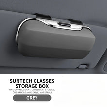 Load image into Gallery viewer, Multifunction Car Glasses Box Portable Car Sunglasses Holder Car Driving Glasses Holder Eyeglass Case Sun Visor