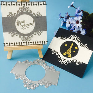 Lace Mirror Decoration Invitation Card Cutting Dies DIY Scrapbooking Embossing