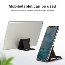 Load image into Gallery viewer, Mini Adjustable Creative Portable Universal Folding Plastic Phone Holder Tablet Computer Stand For ipad iPhone Samsung Xiaomi