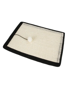 Natural Sisal Cat Scratcher Mat - Protects Furniture, Grinds Claws - Indoor Scratching Pad