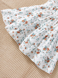 Baby Denim Coat & Floral Skirt Set: Stylish Street Fashion for Newborns