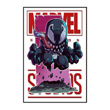 Load image into Gallery viewer, Marvel Wall Art Posters SpiderMan Iron Man Avengers Superhero Disney Kid Room Decor Cartoon Canvas Painting Picture Print