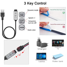 Load image into Gallery viewer, 5V Usb Led Lights For Room 5050 Rgb Led Strip 5 1 Meter Diode Tape Gamer Decoration Ice String Bar Lighting Adhesive Led Ribbon