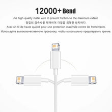 Load image into Gallery viewer, 20W PD USB to Lighting USB C to Lighting Fast Charger Cable For Apple iPhone 14 13 12 11 Pro Max X XR Plus iPad Data Sync Line
