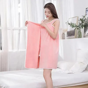 Wearable Bath Towel for Women - 140x85cm Fast Drying Wrap for Beach, Spa, Gym, Shower