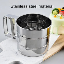 Load image into Gallery viewer, Stainless Steel Flour Sifter Baking Powder Sugar Shaker Hand Press Design