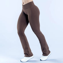 Load image into Gallery viewer, Vision Women Flare Pants Yoga Bell Bottoms Seamless V Waist Workout Trousers Gym Fitness Clothing Activewear NO LOGO