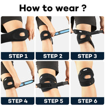 Load image into Gallery viewer, 1PC Pressurized Knee Wrap Sleeve Support Bandage Pad Elastic Braces Knee Hole Kneepad Safety Basketball Tennis Cycling