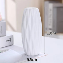 Load image into Gallery viewer, White Ceramic Vases Nordic Decorative Vasen Ornaments Home Living Room Decor Flower Arrangements Sketching Props Desktop Decor