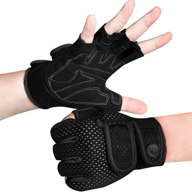 Workout Gym Gloves Men Women 3MM Padded Half Finger Fitness Training Gloves