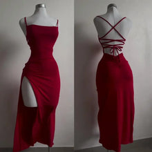Load image into Gallery viewer, 2025 explosive new dress summer high sensibility halter strap Spice Girl bag hip dress