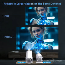 Load image into Gallery viewer, Magcubic HY300 Pro 4K Projector Android 11, Dual WiFi6, 260ANSI, BT5.0, Home &amp; Outdoor Cinema
