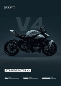 Motorcycle Bike Art Poster Canvas Painting – S1000RR / Ducati Streetfighter V4 / YZR M1