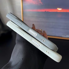 Load image into Gallery viewer, Frosted Hit Color Lichee Pattern Magnetic Phone Case For iPhone 17 Air 16 15 14 13 12 11 Pro Max Plus For Magsafe TPU Soft Cover