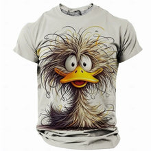 Load image into Gallery viewer, Funny Men's T Shirt Animal Chicken Print Summer Casual Short Sleeve Tee Street Fashion O-Neck Pullover Men's Oversized Clothing