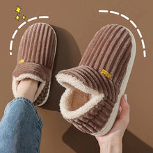 Load image into Gallery viewer, Evshine Soft Sole Slippers For Women Winter Fashion Women Fur Slippers Fuzzy Plush Men Slippers Warm Furry Women Cotton Shoes
