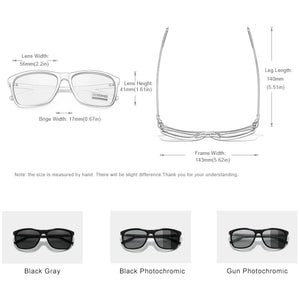 Kingseven Aluminum Sunglasses Men Women Polarized Photochromic Driving Glasses