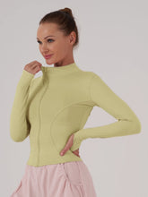 Load image into Gallery viewer, Fitfemme Sports Jacket Women Zip Fitness Yoga Shirt Winter Warm Gym Top Activewear Running Coats Workout Clothes For Cycling
