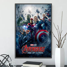 Load image into Gallery viewer, Marvel Movie Poster – Self-Adhesive Wall Mural / Wallpaper