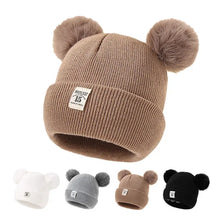 Load image into Gallery viewer, Cozy Knitted Pom Pom Baby Hats - Winter Warmth for Boys and Girls