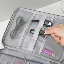 Load image into Gallery viewer, Waterproof Digital Cable Storage Bag - Portable USB Charger &amp; Plug Organizer for Travel