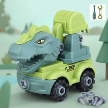 Load image into Gallery viewer, Transport Vehicles Excavators Dinosaurs Construction Toys Detachable Self Loading Set