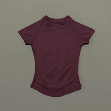 Load image into Gallery viewer, HISTELLO Impact Short Sleeve Top Seamless Yoga Leotard Clothing Women Running Sports T Shirt Workout Shirts Fitness Sports Vest