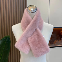 Load image into Gallery viewer, Women Faux Rabbit Fur Scarf Winter Warm Soft Neck Warmer