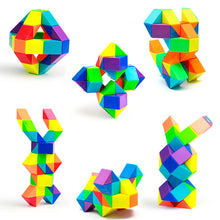Load image into Gallery viewer, Magic Snake Puzzle Toy 24-72 Segments 3D Fidget Cube