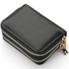 Load image into Gallery viewer, Women&#39;s Zipper Purse - Short Style, Lychee Pattern - Multi Card Slots &amp; Large Capacity