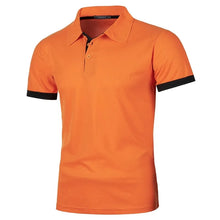 Load image into Gallery viewer, New Mens Short Sleeve Polo Shirt Solid Color Streetwear Lightweight Lapel Tshirts for Men Summer Jogging Sport Tops