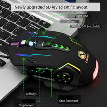 Load image into Gallery viewer, Wired Gaming Mouse! RGB Light, Programmable, High DPI