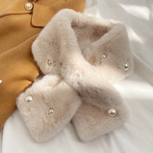 Load image into Gallery viewer, Women Faux Rabbit Fur Scarf Winter Warm Soft Neck Warmer
