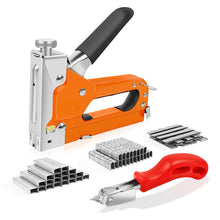 Load image into Gallery viewer, Heavy Duty Staple Gun, 3 in 1 Upholstery Staple Nail Steel Gun with 3000 Staples, Stapler Gun for Wood, Crafts, Carpentry