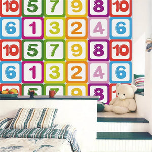 Hopscotch Floor Stickers 10PCS Waterproof Number Game for Kids Room Decor